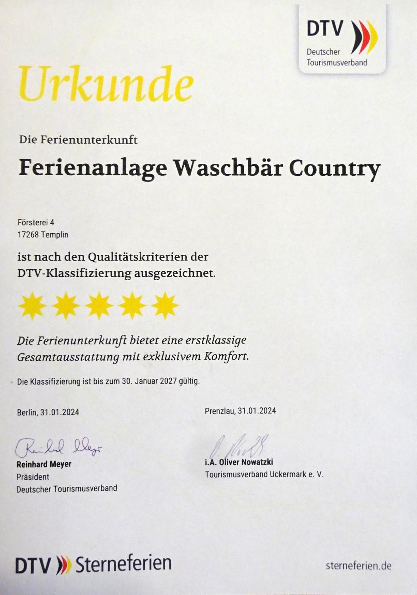Ferienanlage Waschbaer Country Templin Eksteriør bilde
